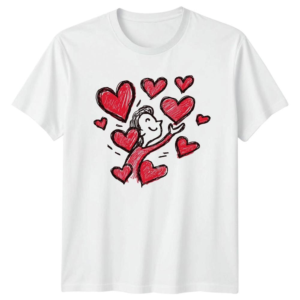 Full Of Love And Happiness TShirt Abstract Design Positivity S