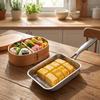 Edelstahl Japanische Omelettpfanne Rechteckige Sandwichpfanne Eierbratpfanne Kochen