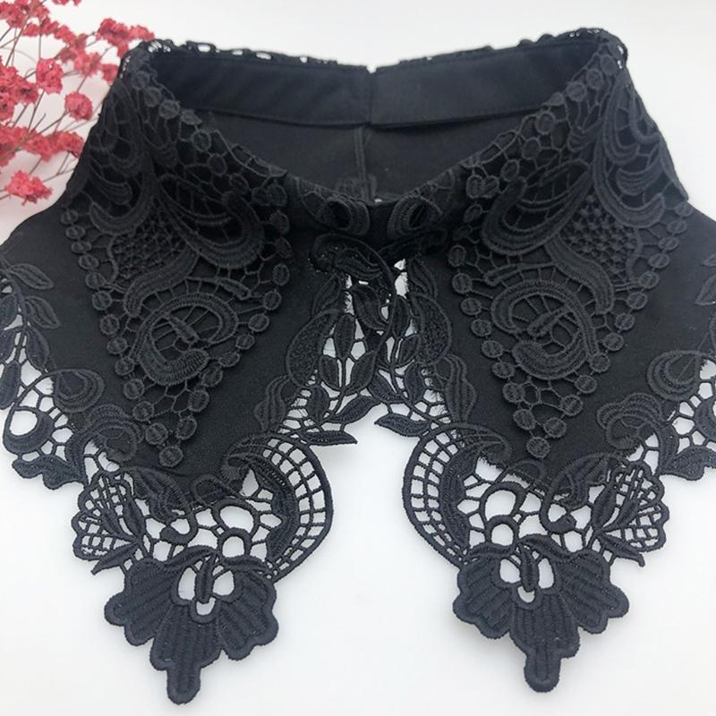 1 stück Modische Frauen Gefälschte Abnehmbare Hemd Spitze Dekorative Kragen Falsche Bluse Top Frauen Kleidung Zubehör