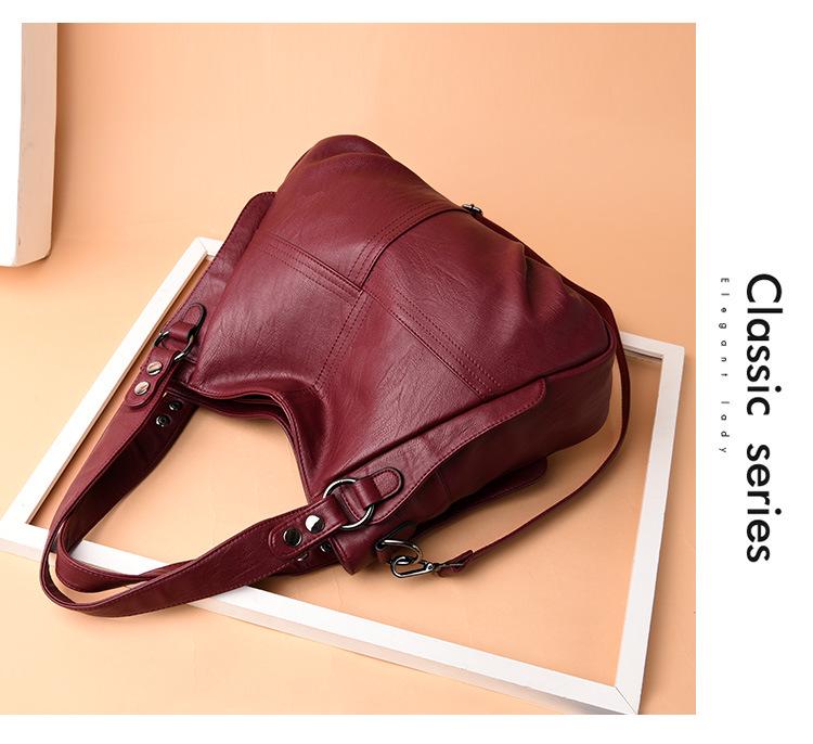 Rucsac Tote Versatil pentru Femei 2024, Stil European și American, Capacitate Mare, de Umăr/Crossbody