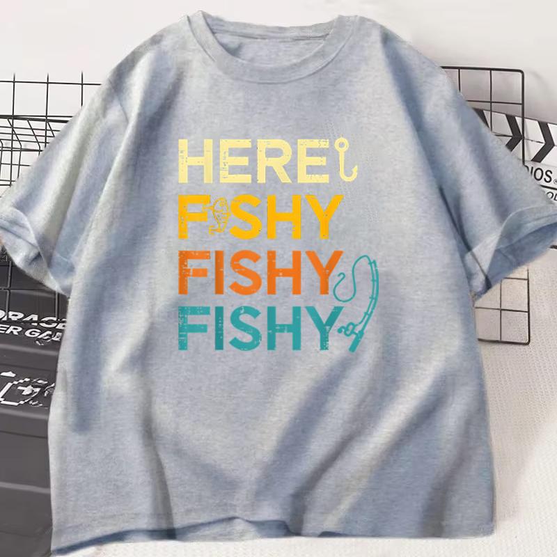 Fun Cat Graphic Tshirts Humor Short Sleeve Tee Shirt for Unisex Unisex Vintage Fishing New Crew Neck Tshirts Funny Kitten Tshirt