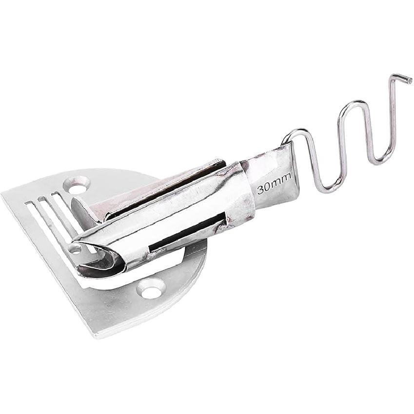 HEEPDD Sewing Machine Folder, Adjustable Double Fold Right Angle Bias Set Binding Attachment Folder for Lockstitch Sewing Machine(18mm) Presser Feet
