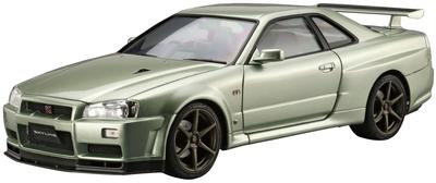Aoshima Bunka Kyozaisha Die Modellautoserie Nissan BNR34 Skyline 2002 Plastikmodell 1/24 Nr. 134 GT-R V-specII Nur.