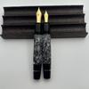 MAJOHN P139 Large Piston Fountain Pen No.6/8 EF/F/M Nib  Hard Rubber Tongue All-copper Piston Writing Pen Limited Black Rock!