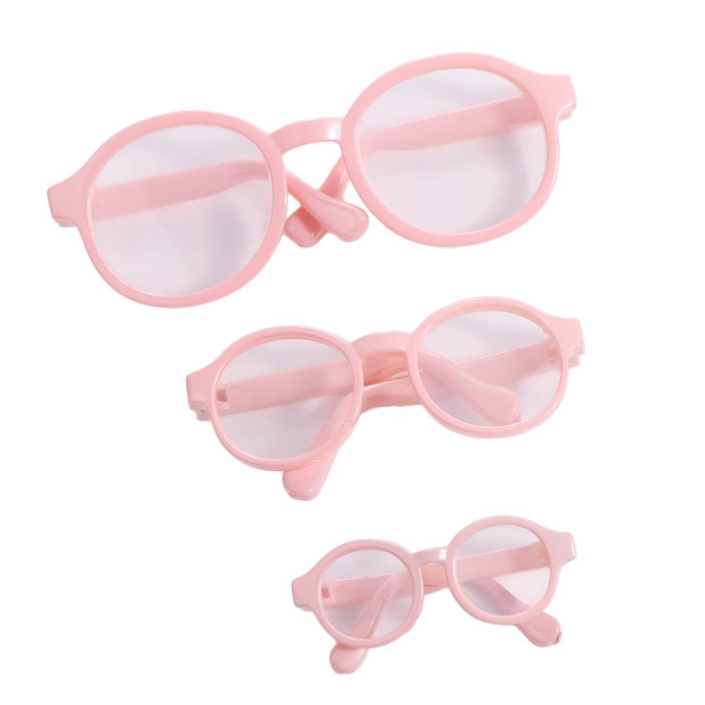 Plastic Round Transparent Glasses Doll Accessory Doll Mini Glasses Doll Round Glasses  Children Toy