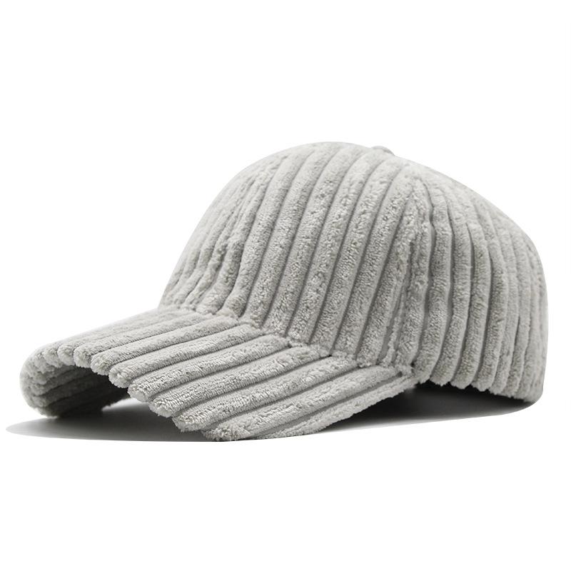 Hats For Men And Women In Winter Trendy Baseball Caps Warm Corduroy Casual Couples Versatile Peaked Caps Spring And Summer