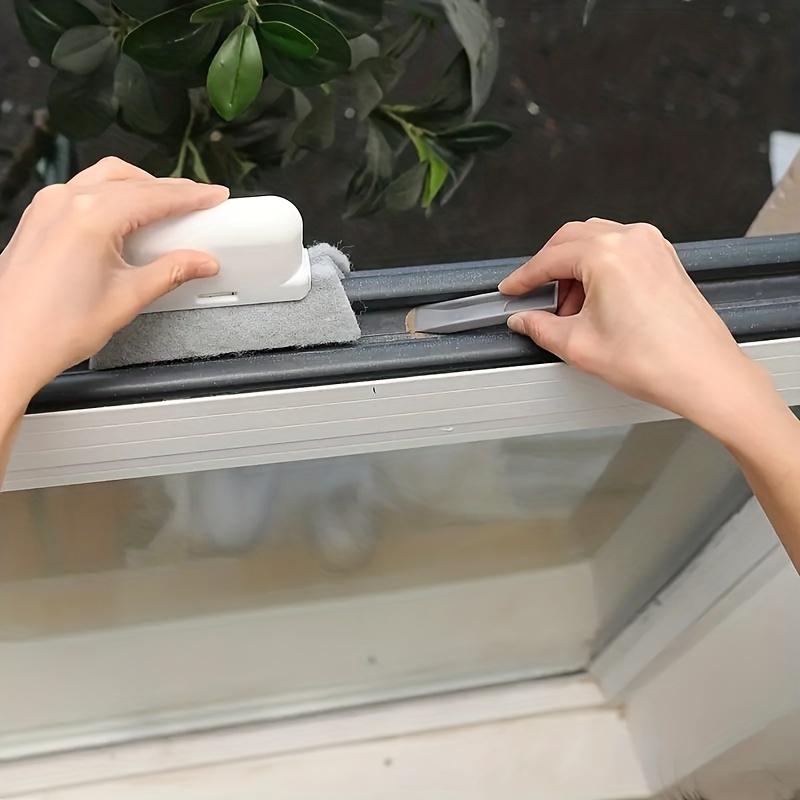 Universal Window Rail Cleaning Brush, Easy To Clean Small Gaps and Frames, Kitchen Counter Top Cleaning Tool