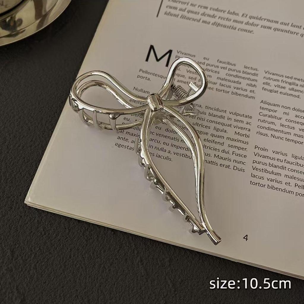 High-Quality Elegant Wheat Ear Hair Clip - Large Metal Claw for Buns