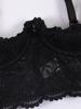 Sultry Lace Half-Cup Bra Set: Ultra-Thin, Side Coverage Revealing Lingerie