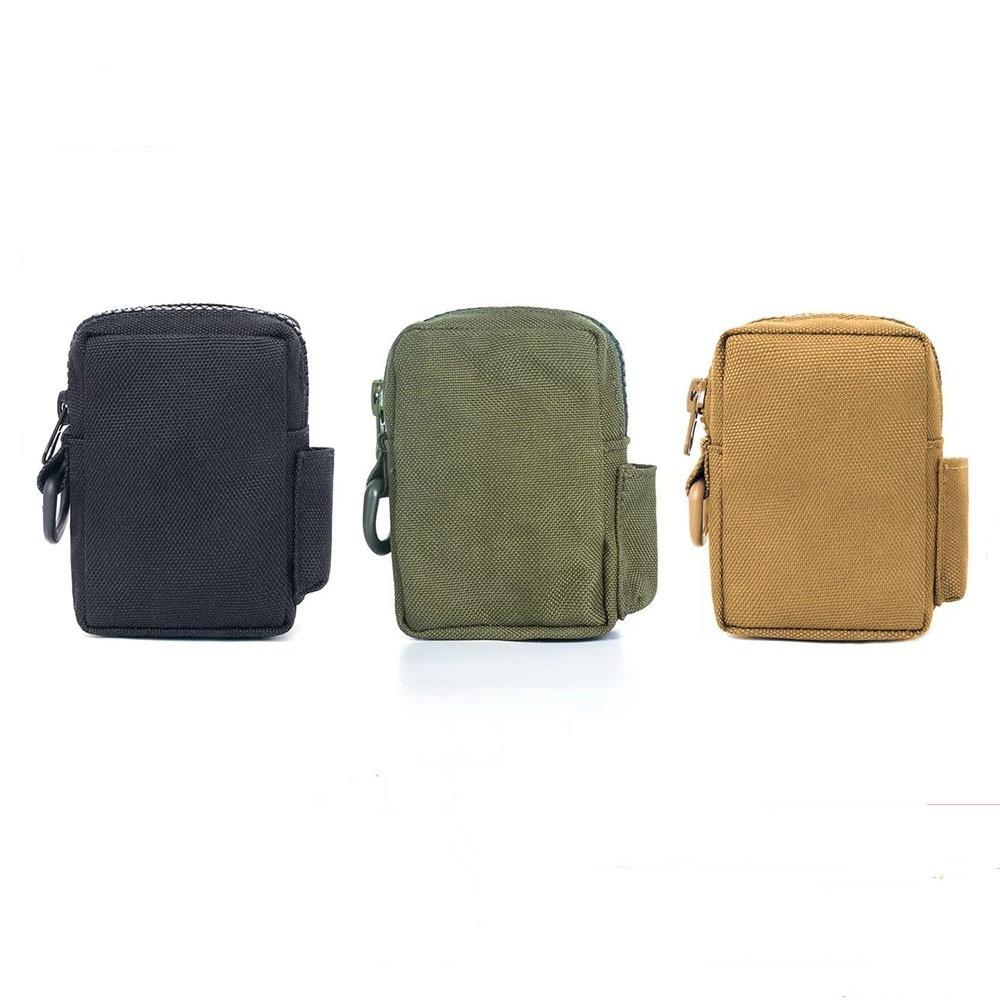 Survival Tool Bag Waterproof Men'S Small Pocket Portable Coin Purse Secure Zipper Outdoor Mini Wallet For Travel Fishing