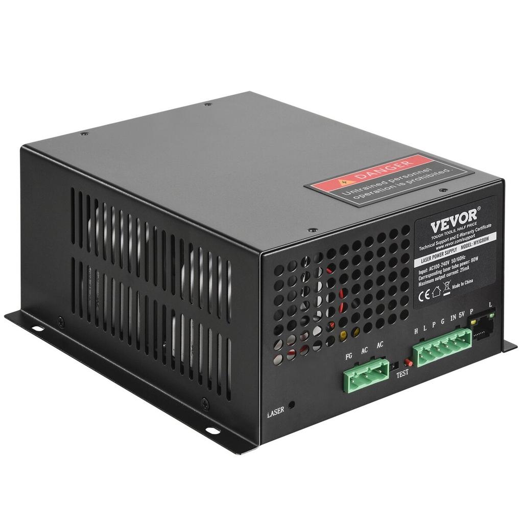 CO2 Laser Power Supply for 80W Laser Tube Laser Engravers and Cutters