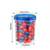 Freezer Storage Containers,Airtight Plastic Food Storage Containers with Twist Top Lids Meal Prep Containers | Leakproof | Microwave/Dishwasher Safe