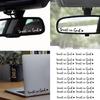20pcs Trust In God Mirror Decals Spiritual Car Window Stickers Trust In God Rearviews Decals Car Spare for Car Mirrors