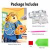 Disney Pearl Art DIY Kit Officer Clawhauser Zootopia  Pearl Gemstone Painting Home Wall Decor Craft