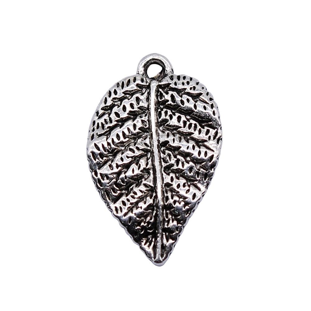 Filigree Leaf Charms Antique Alloy Pendants For Nature Inspired Jewelry