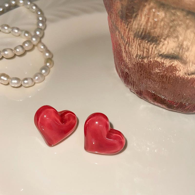 Sommer 2023 Süße Jelly-Herz Ohrstecker: Trendig, Nischendesign, Leicht luxuriöses Gefühl für Frauen