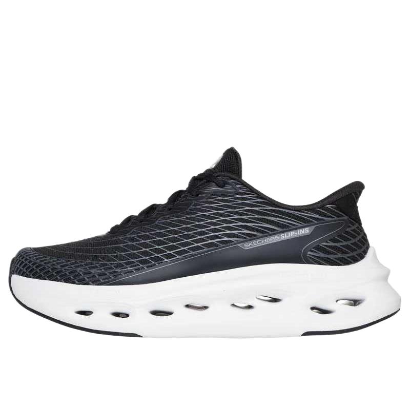 Skechers Max Cushioning Glide-Step - Сапфировые Модные Удобные Универсальные Простые Сетчатые Амортизирующие Низкие Беговые Кроссовки 129404-BKW 36