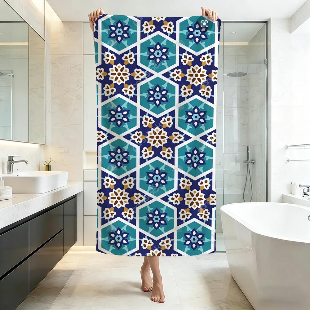 Moroccan Mosaic Towel Five-Star Hotel Quality Eco-Friendly Ultra Soft Thick Towels & Beach Towels