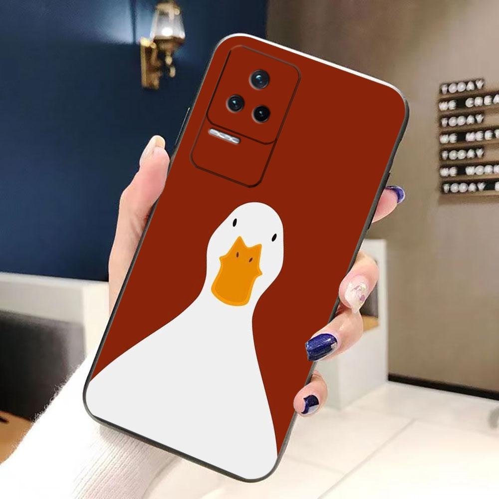 Cartoon Duck Goose Phone Case For Redmi K60 K40 K30 15 15C 14C 13C 12C 12 10 10C 9T 9C 9A 9 8 8A A1 A2 A3 Pro Plus Cover Case