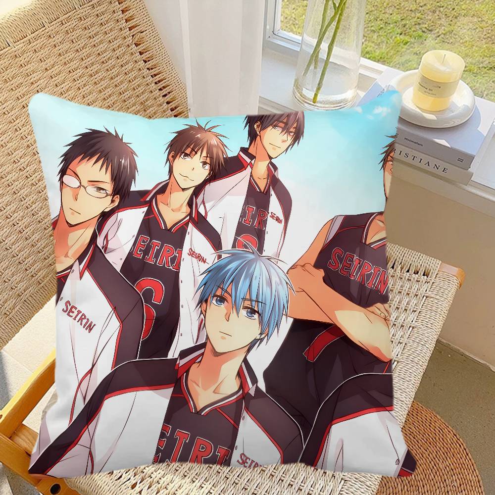 Sports Anime Kurokos Basketball Pillow Case Square Pillow Bedroom Sofa Leisure Comfort Cushion Car Home Decoration