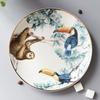 Nordic ins wind Ceramic Plates Dishes Bone China Animal Dessert Fruit Snack Plate Home Dinnerware Decoration