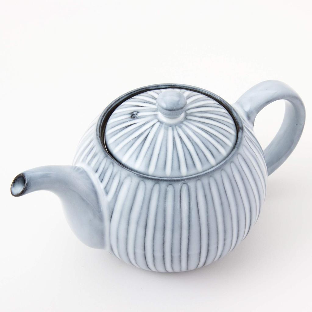 Hasami Ware Kirihigi Teapot and Stainless Steel Tea Strainer Approximately Matte Made In Product Number 14715 Set, 500ml, Ceramic, Plain, Simple,