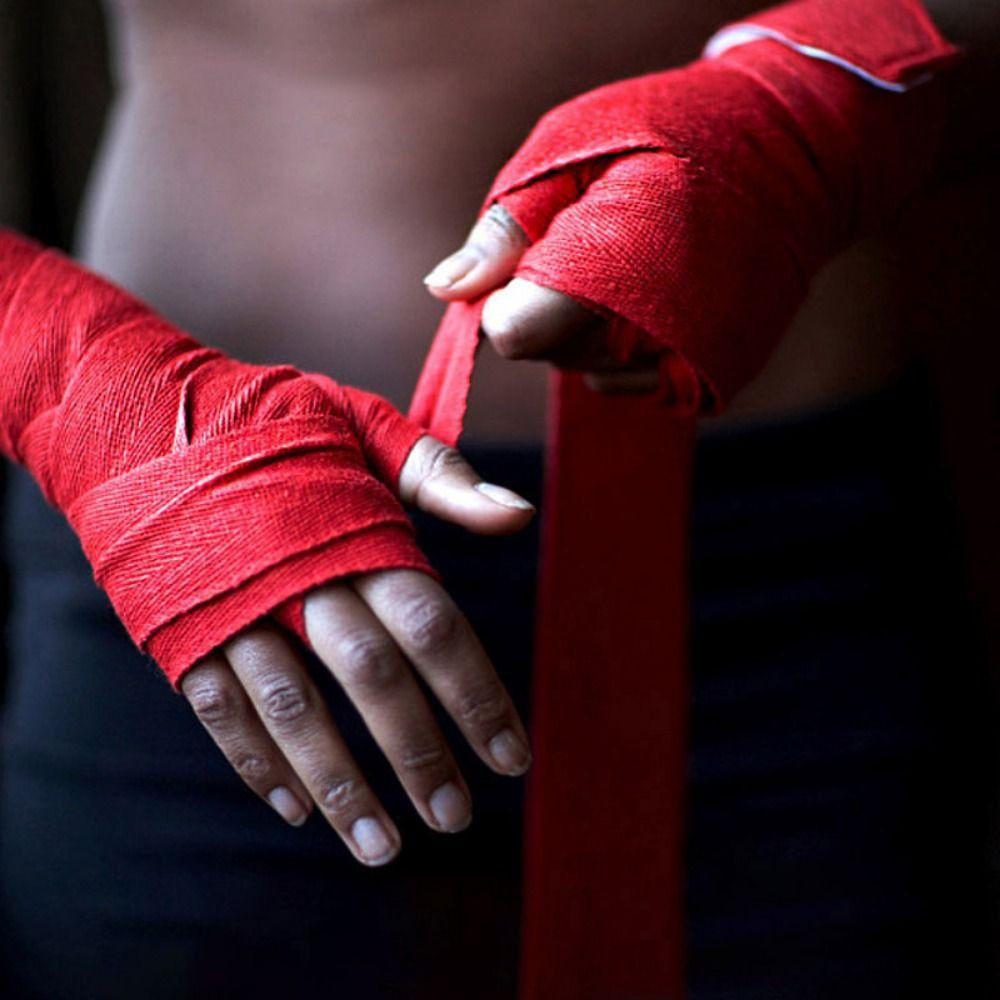 1Pair Wrist Boxing Bandage Combat Protect Hand Wraps Belt New Sports Strap