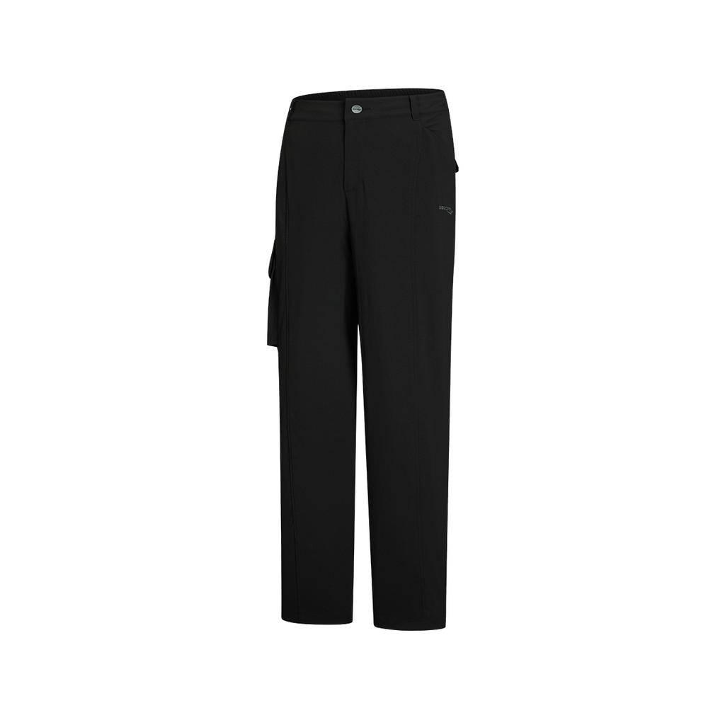 Saucony Star Trail Roaming Woven Solid Color Lace-Up Mid-Rise Casual Pants Women pants SA1269WP12L-BK001