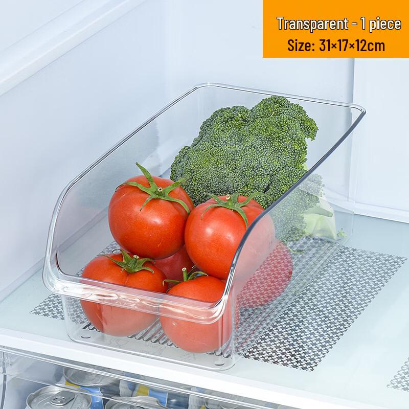 cmaos Transparent Refrigerator Drawer Storage Box