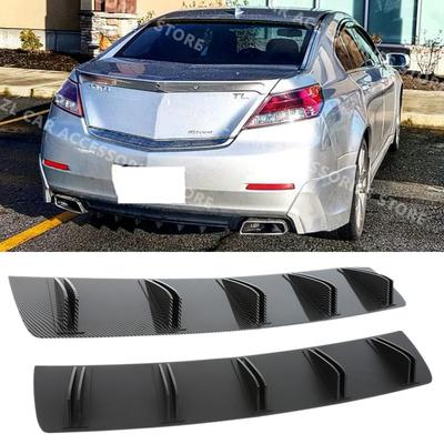 81.5 Cm Double Layer 10 F Car Rear Bumper Lip For Acura TL TLX NSX TSX Rear Shark Fin Style Curved Bumper Lip Diffuser