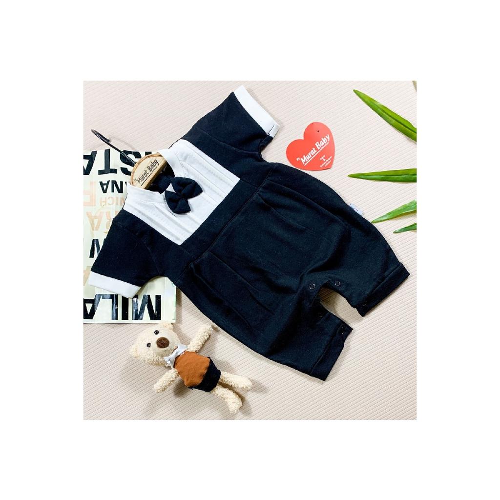 Baby Baby Bowtie Jumpsuit Black