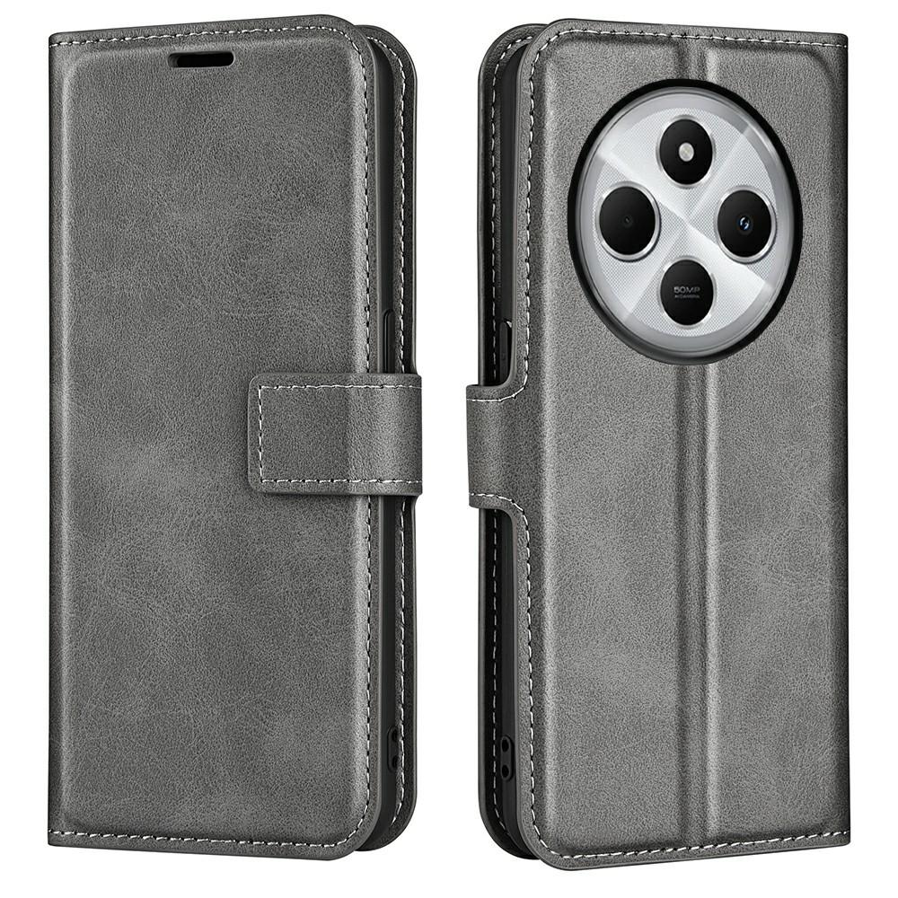 Für Xiaomi Poco C75 4G/Redmi 14R 5G/14C 4G Ständer Hülle Kratzfest Kalbsleder Textur Leder Handyhülle