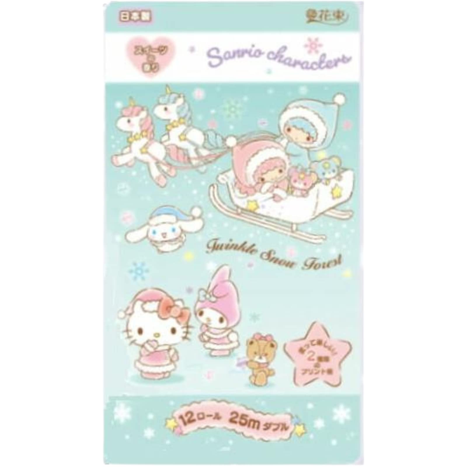 

Туалетная бумага Sanrio Characters Double 12 Roll Double