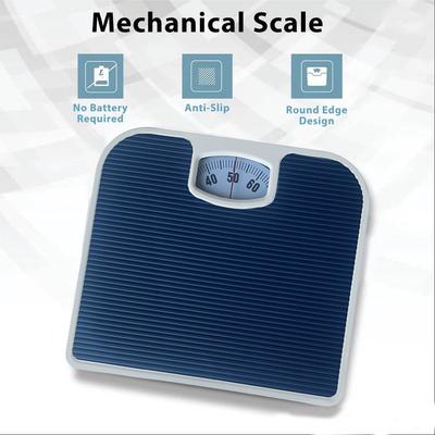 Balança Mecânica Portátil Almofada Antiderrapante Balanças de Peso Corporal Mecânicas de Mostrador Balança de Banho Mecânica Balança de Mola Manual Ferramentas de Pesagem Corporal
