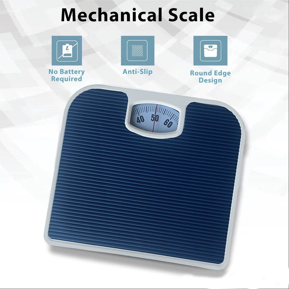 Portable Mechanical Scale Non Slip Pad Body Weight Scales Mechanical Dial Bath Scale Manual Spring Scale Body Weighing Tools