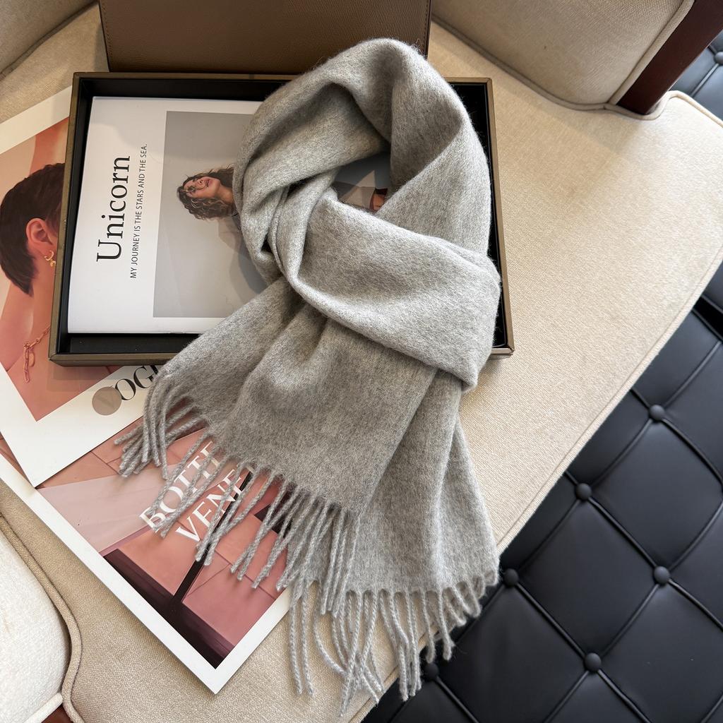 New plain color high quality solid color 111 scarf women's temperament versatile winter warm cashmere scarf