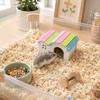 Hamster Versteckhaus mit Schlafplatz, Kleintier Dekoration für Einstreu und Spiel
