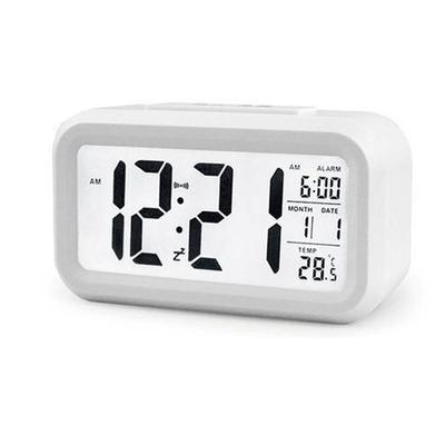 Horloge de Table LCD, veilleuse muette, réveil d'étudiant, décoration de maison, horloge de bureau avec affichage du calendrier de la température