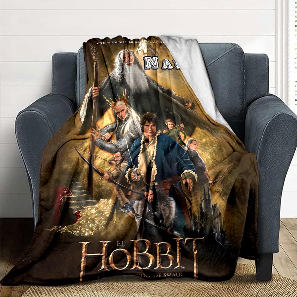 Epic Fantasy Adventure In Middle Earth Blanket With Personalized Name Comfortable All Seasons Suitable For Sofas Beds Travel Camping And Office