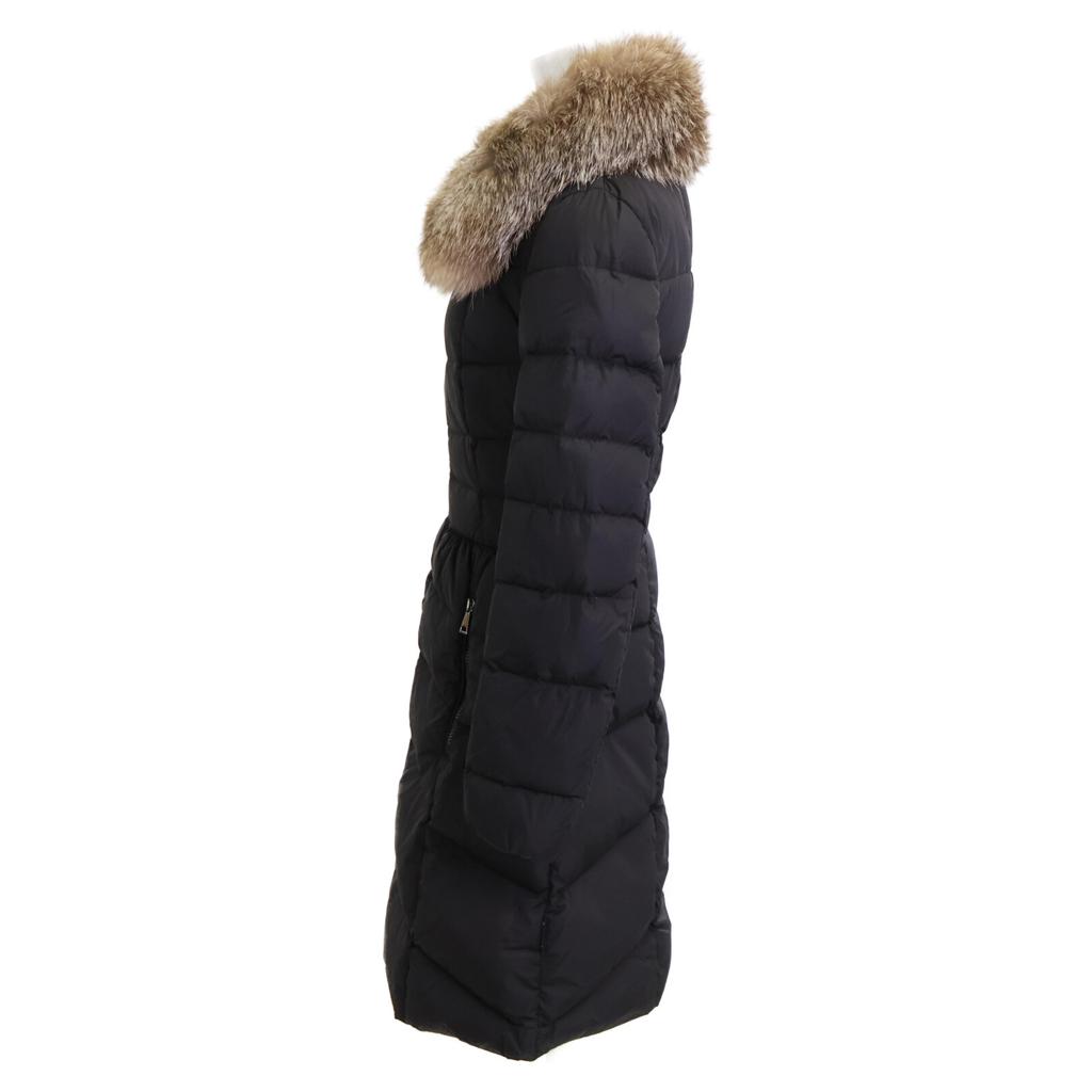 MONCLER [Good Condition] HIRONDELLE Down Jacket with Fur Collar coat O blackUsed