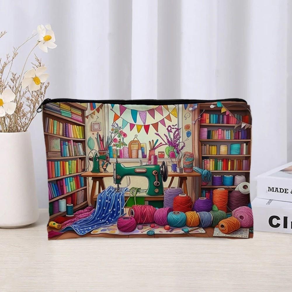 Floral Print Travel Makeup Organizer Large Capacity Toiletry Case Durable Cosmetic Bag  Bridesmaid