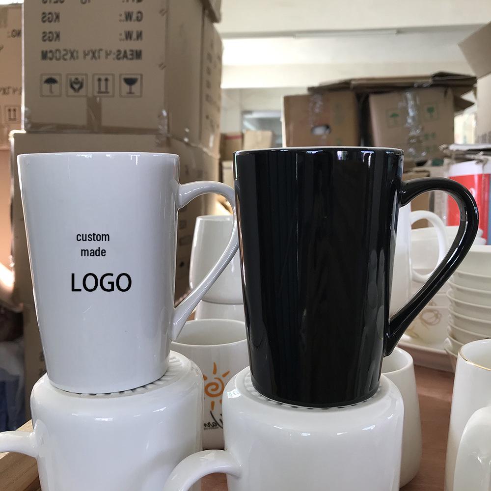 Nordic Ceramic Couple Mug with Lid and Spoon - Stone Pattern Gift Cup for Company Events
