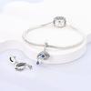 Charms Copper Ocean Element Eyes Blue Tear Pendants Fit Charms Plata Original Bracelet Beads Women Jewellery Making Diy