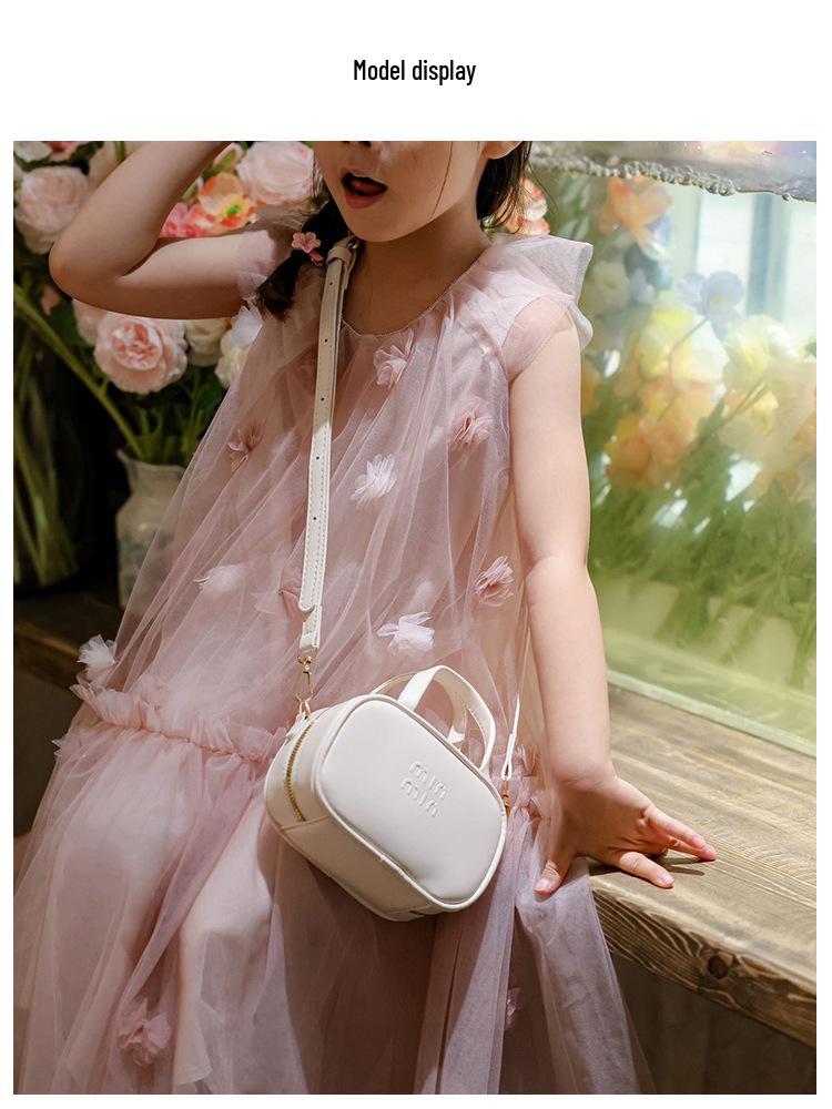 Retro Einfarbige Buchstaben Handtasche & Umhängetasche für Kinder - Vielseitiges Eltern-Kind-Münzfach