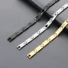 Gold Color Tungste Bracelet for Men Geometric Link Wristband Minimalist Jewelry Daily Casual Party Accessory Gift