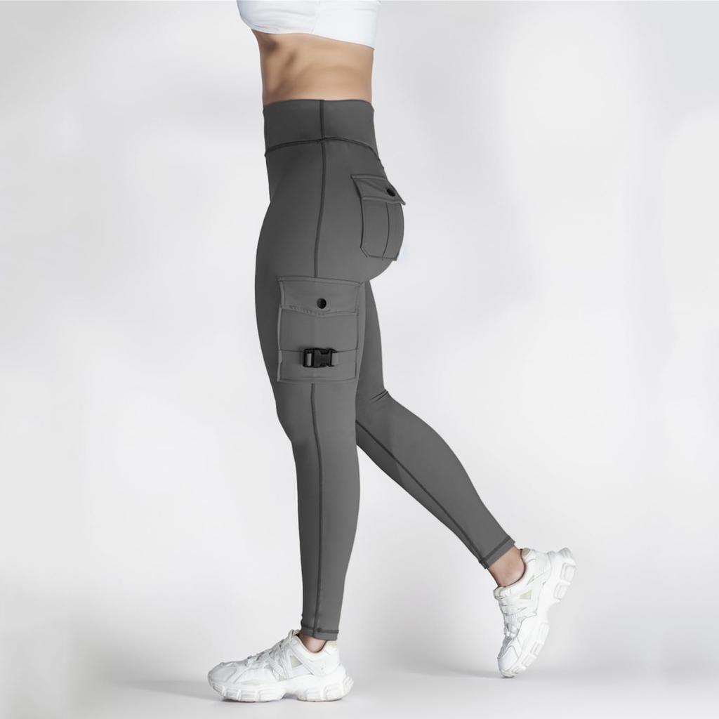 Women's Butt,Lifting Tights with High Elastic Waistband, Pocket Cargo Pants, Slimming and Tummy,Control Yoga Pants