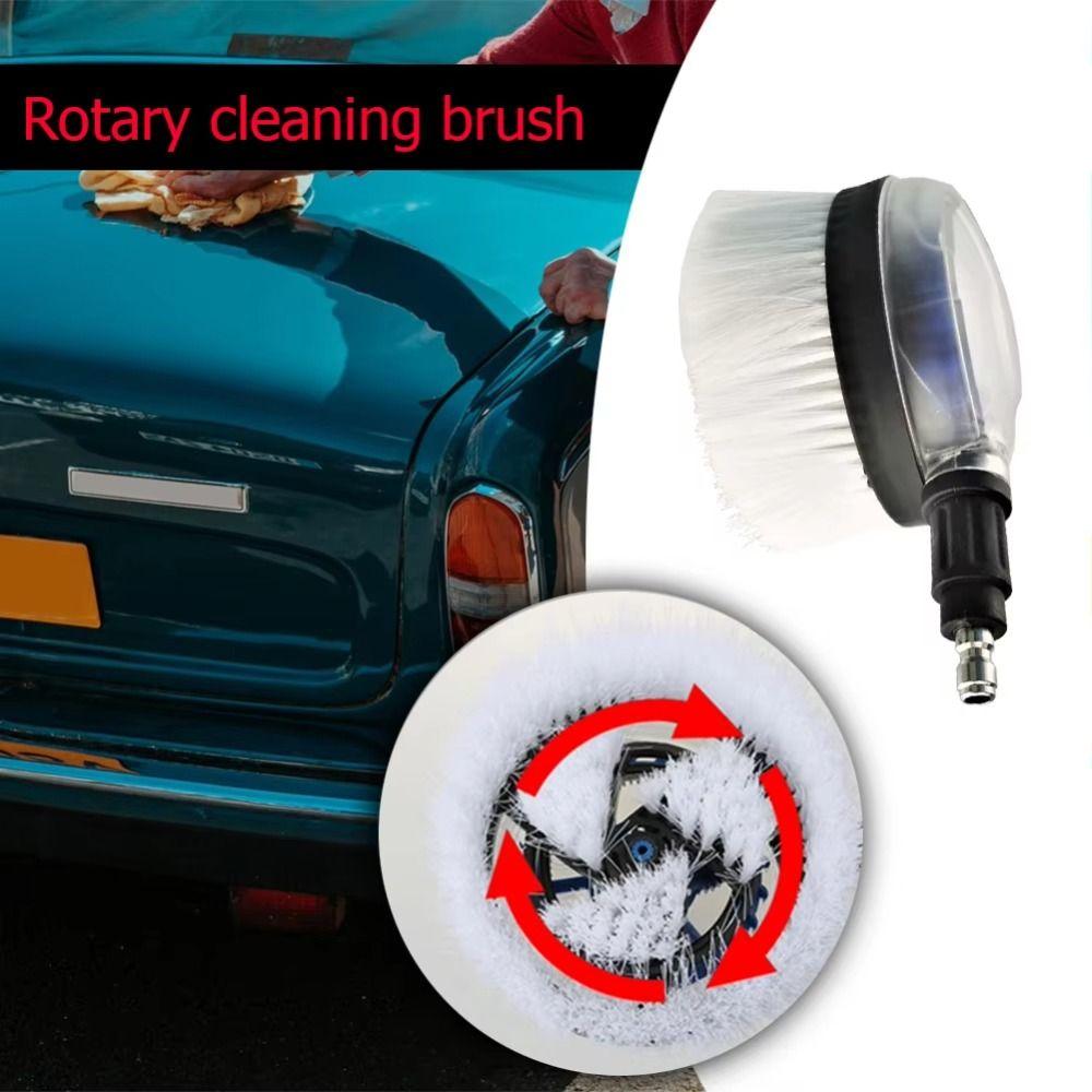 360-Degrees Rotation High Pressure Washer Brush Round Brush Rotating Brush  Window Cleaning