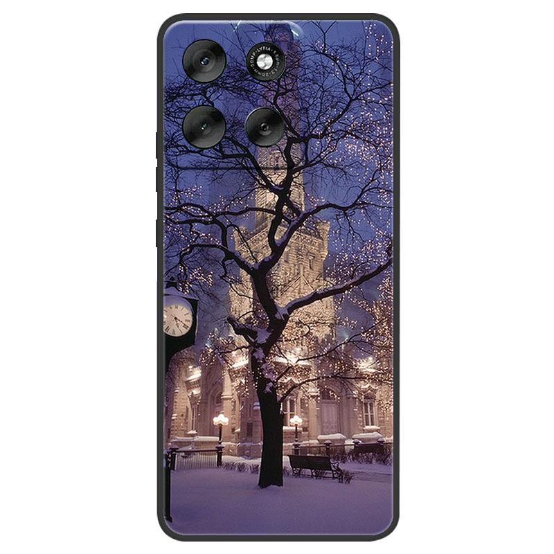 Christmas Painted Phone Case For Motorola Moto Edge 60 50 Pro Ultra Neo G56 G66j G66y G06 G86 Power G15 Soft Silicone TPU Cover