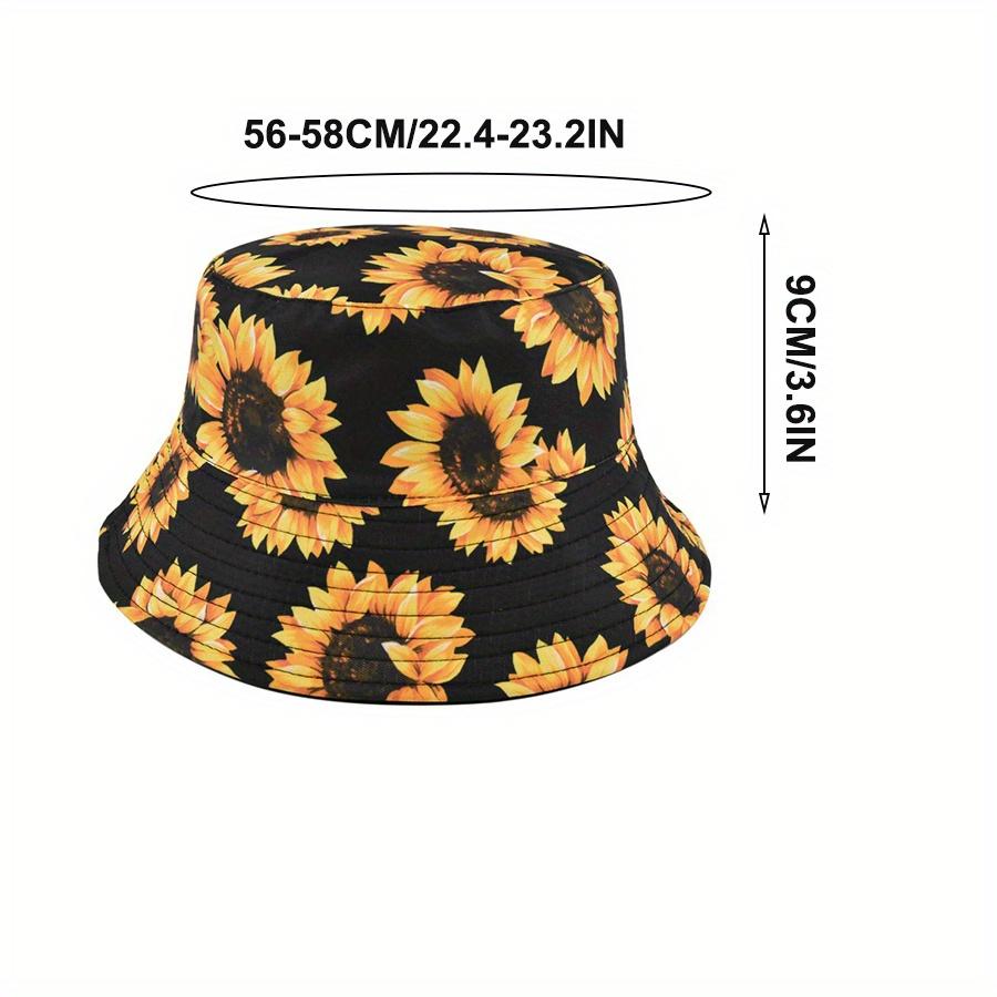Cappello da Pescatore Girasole Reversibile Protezione UV Panama Traspirante Cappello a Secchiello Per Donne Uomini Estate Pesca Attiva Escursionismo Cappellino