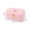 1Pc Anti-tangle Jewelry Case Embroidered Ring Necklace Organizer  Ring Necklace Bracelet Storage